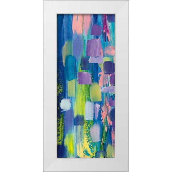 Vertentes, Jeanette 15x32 White Modern Wood Framed Museum Art Print Titled - Radiance III