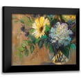 thumbnail image 1 of Vertentes, Jeanette 18x15 Black Modern Framed Museum Art Print Titled - Glass Floral, 1 of 5