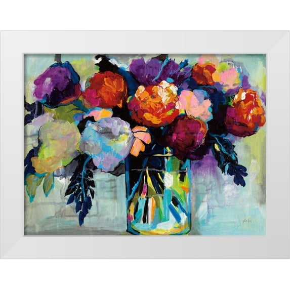 Vertentes, Jeanette 18x15 White Modern Wood Framed Museum Art Print Titled - A Colorful Life