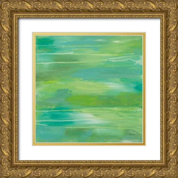 Vertentes, Jeanette 20x20 Gold Ornate Wood Framed with Double Matting Museum Art Print Titled - Elation