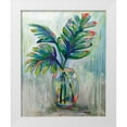 thumbnail image 1 of Vertentes, Jeanette 20x24 White Modern Wood Framed Museum Art Print Titled - Palm Leaves II Red, 1 of 4