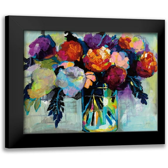 Vertentes, Jeanette 24x19 Black Modern Framed Museum Art Print Titled - A Colorful Life