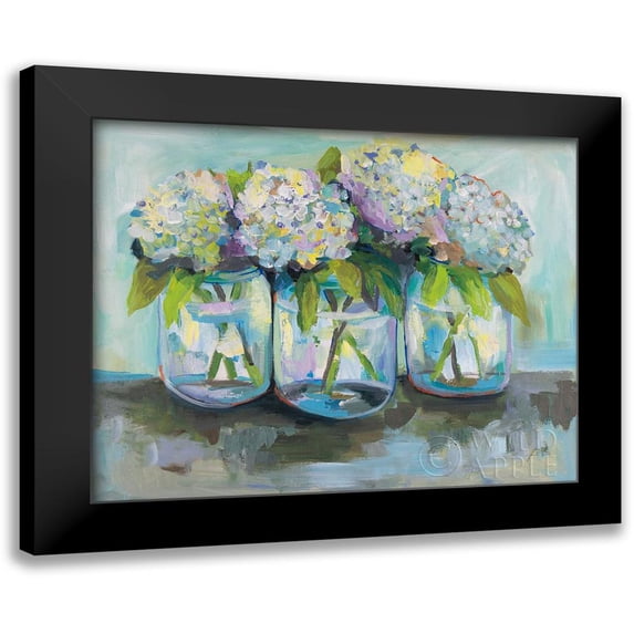 Vertentes, Jeanette 24x20 Black Modern Framed Museum Art Print Titled - In a Row