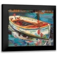 thumbnail image 1 of Vertentes, Jeanette 24x20 Black Modern Framed Museum Art Print Titled - Solo Boat, 1 of 5