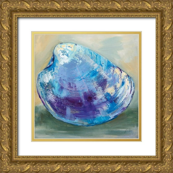 Vertentes, Jeanette 26x26 Gold Ornate Wood Framed with Double Matting Museum Art Print Titled - Beach Comber II