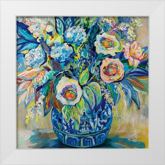Vertentes, Jeanette 26x26 White Modern Wood Framed Museum Art Print Titled - Think Spring