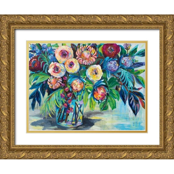 Vertentes, Jeanette 32x25 Gold Ornate Wood Framed with Double Matting Museum Art Print Titled - Key West