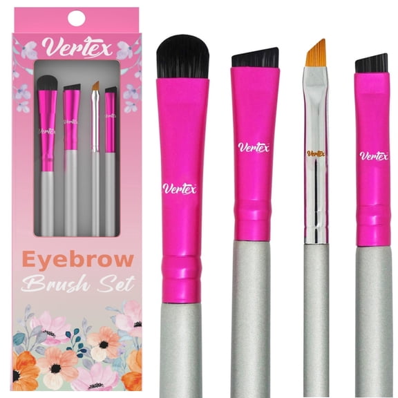 Makeup Eyebrow Brush Kit For Brows Pomade Thin Angled Eye Brow Brush For Shaping And Concealer Brushes To Shape Brows A Set With Firm Duo Spoolie For Blending Arches Winged Eyeliner Stencil