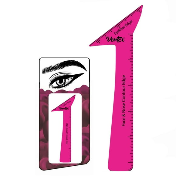 Vertex Beauty Eyeliner Stencils Pencil Liquid Liner Waterproof Gel Stamp Pen Beginners Thin Angled Eye Makeup Brush Wing Tips