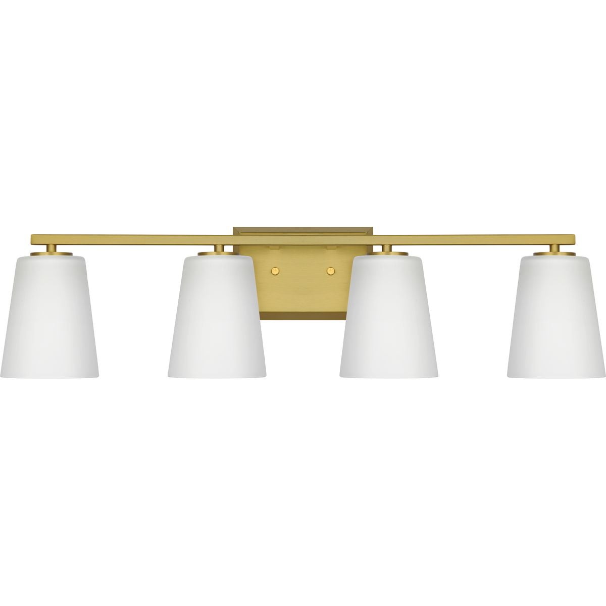 Brushed Gold 4-Light Dimmable Bath Vanity Fixture