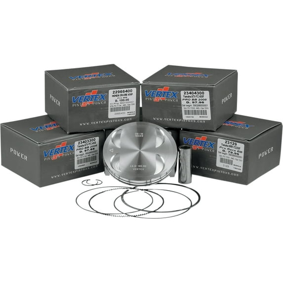 Vertex Piston Kit Standard Bore 95.96mm, 12.1:1 Compression 23003B