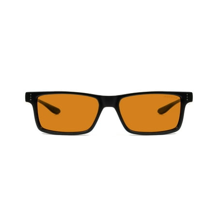 GUNNAR - Vertex Gaming Glasses with Ultraviolet (UV) Light Protection and Blue Light Reduction Max Tint Amber Lenses - Onyx