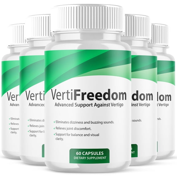 VertiFreedom Pills Advanced Formula Vitamin Supplement Support Against Vertigo Verti Freedom 300 Capsules