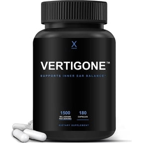 VertiGone - Vertigo Supplement - USA Third Party Tested - Natural Inner Ear Supplement - For Motion Sickness, Nausea, Spinning and Swaying Sensations - Inner Ear Balance - By Humanx