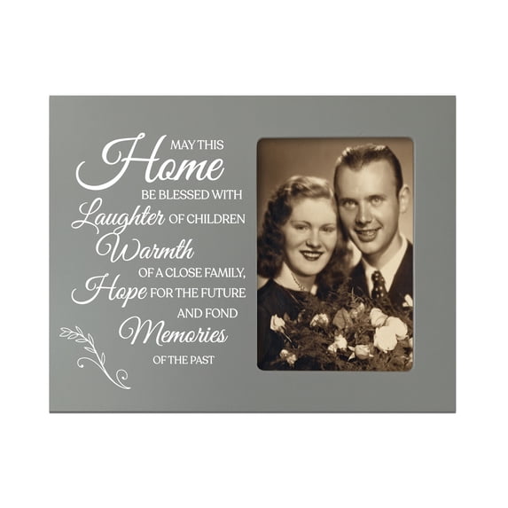 Vertical 8x10 Picture Frame holds 4x6 photo - May This Home