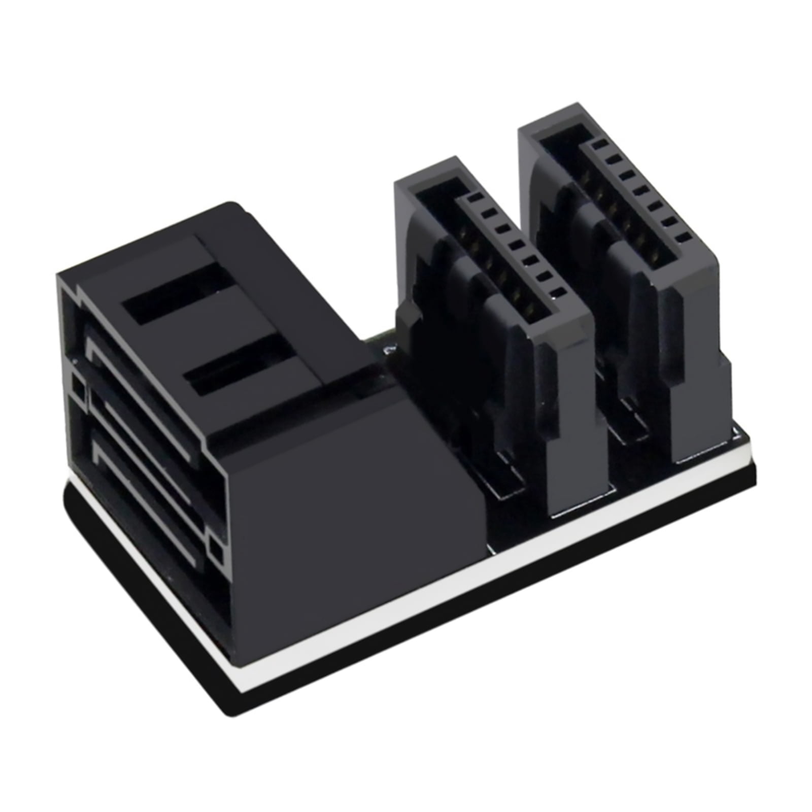 Vertical 90 Degree Angled Dual SATA 7Pin Adapter Space-Saving Solution ...