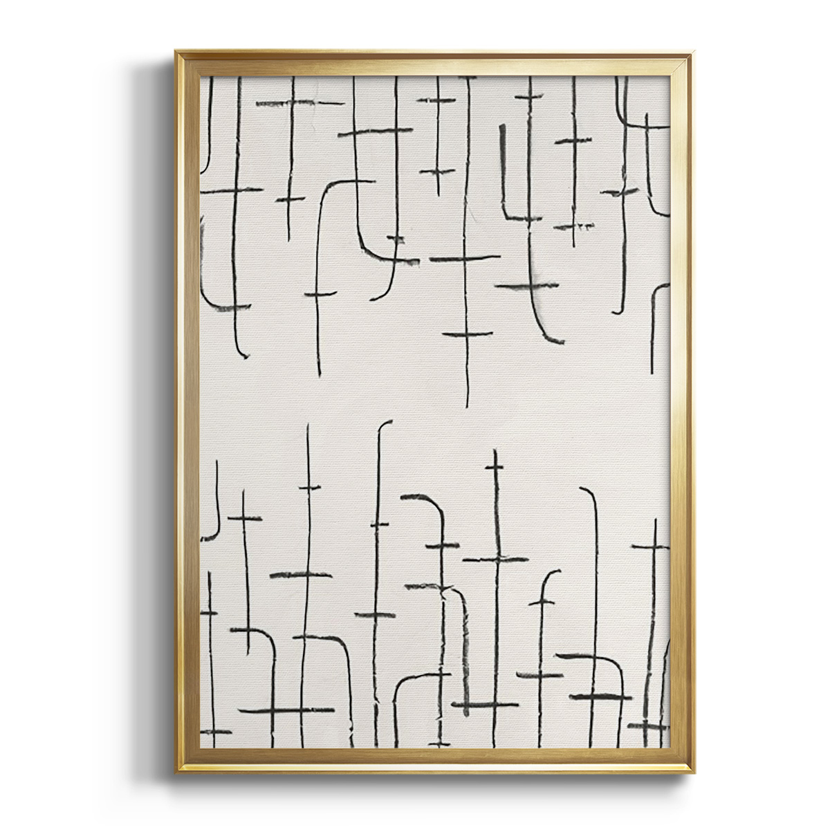 Vertical Arrangement I Premium Framed Print, in Gold, Black, or Silver - Ready to Hang