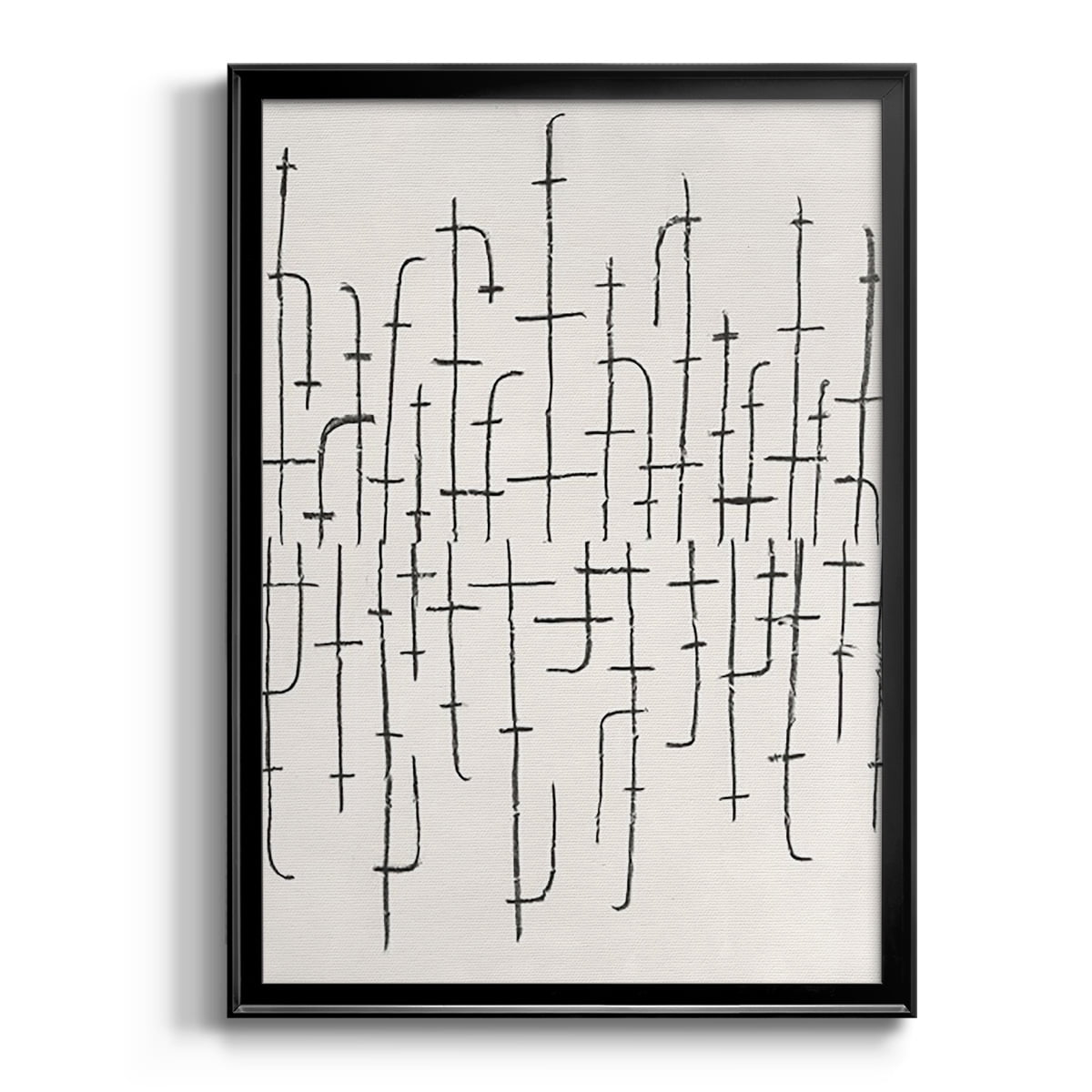 Vertical Arrangement II Premium Framed Print, in Gold, Black, or Silver - Ready to Hang
