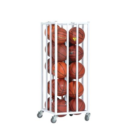 Vertical Ball Cage, White