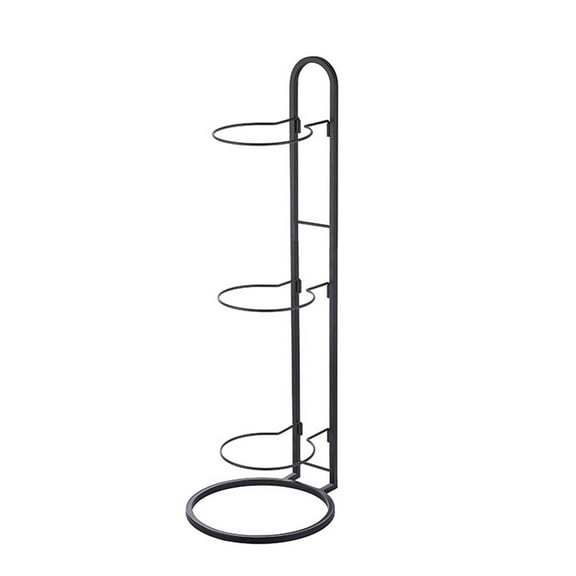 Vertical Ball Storage Rack, 3 Tier Sports Organizer, Removable Garage Display Stand, Basketball Football Volleyball Holder, Freestanding Equipment Storage Solution