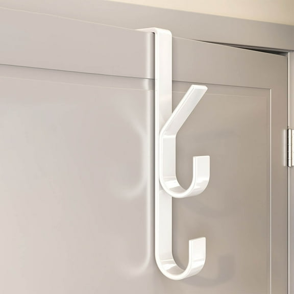 Vertical Bar Hook for Behind The Door | No Drill Installation for Clothes, Bags & Jewelry | Space Saving Storage Solution for Organizing | 1 Hook