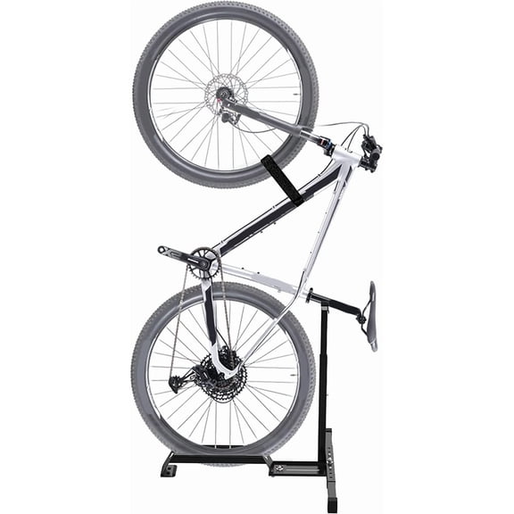 Vertical Bike Stand Floor Bicycle Rack Adjustable Upright Design, Space Saving for Living Room, Bedroom and Garage