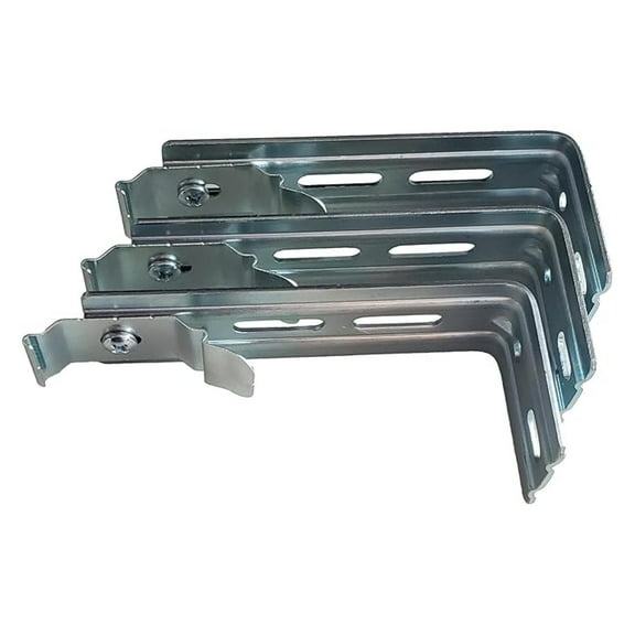 Vertical Blind Extension Brackets - 4 Inch - 3 Pack - Window Blind Mounts for Thick Molding & Obstructions - Removable Clip for Inside Mount - Fits 1 9/16" Headrails