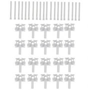 Vertical Blind Repair Carrier with Stem Vertical Blinds Repair Kit White Blinds Replacement Parts20Pcs