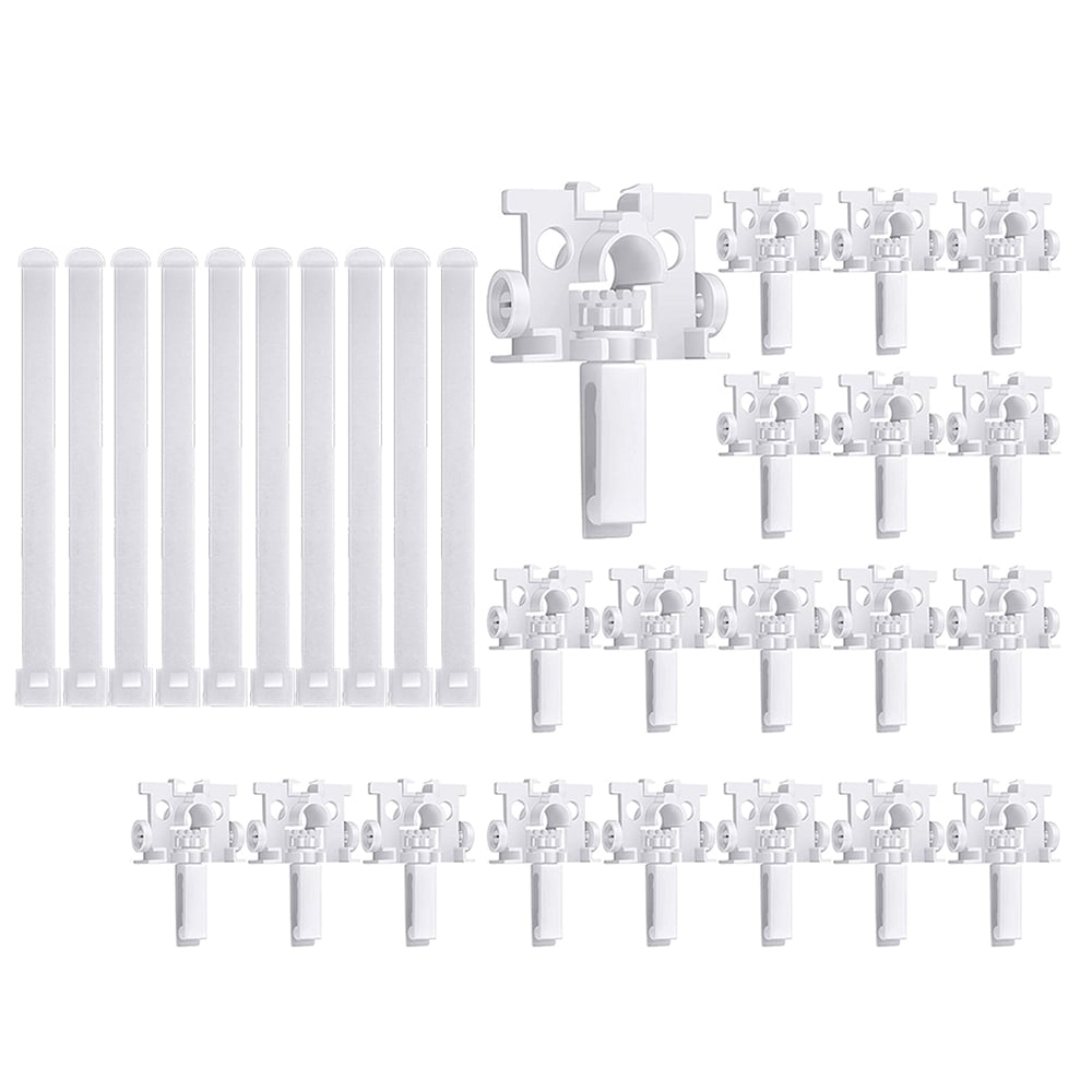 AXLIZER 10PCS Vertical Blind Repair Carrier Repair Bracket Vertical Blinds  Repair Kit Blinds Replacement Parts, White