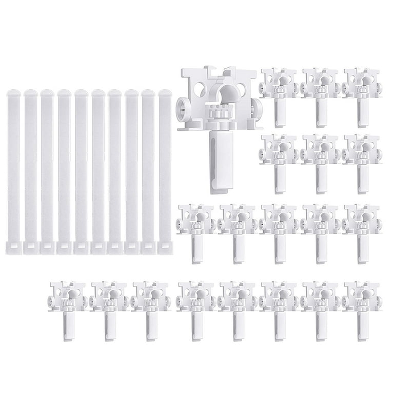 Vertical Blind Repair Carrier with Stem Vertical Blinds Repair Kit White Blinds Replacement Parts20Pcs, Men's, Size: None
