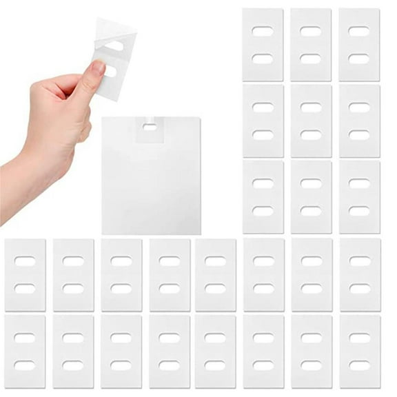 Vertical Blind Repair Patches, 30-Pack 0.98 x 1.97 in, Invisible Repair for Damaged Slats, Fix Broken Blinds in Seconds