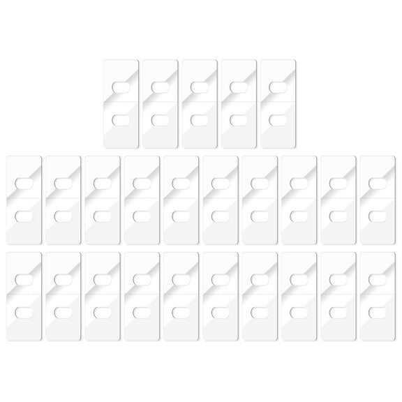 Vertical Blind Repair Tab 25 Pack, White Easy to Use Slats Repair Solution