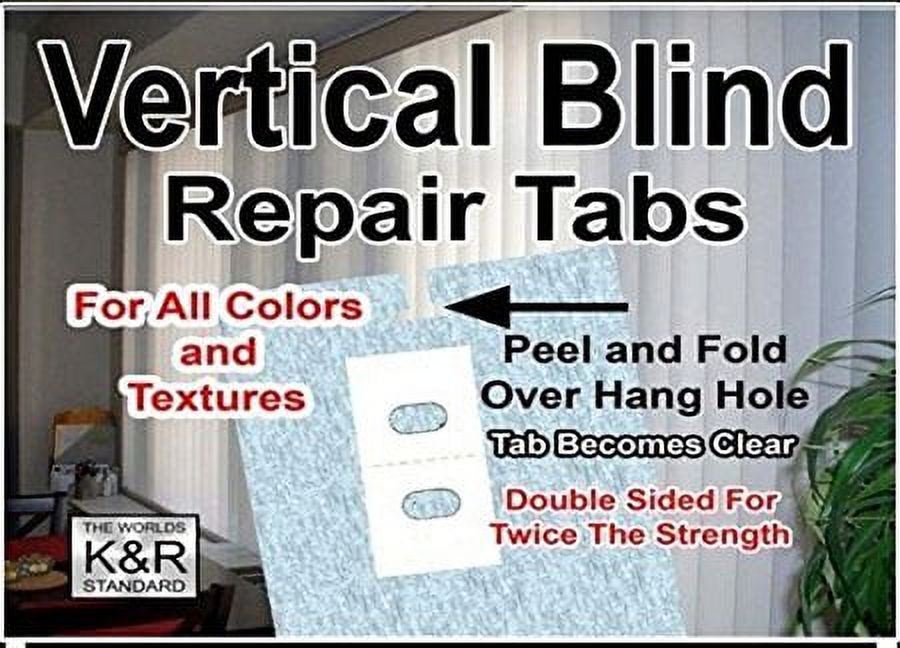 Vertical Blind Repair Tabs, 10 Tabs