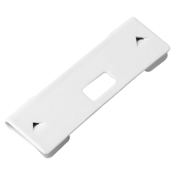 Vertical Blind Repair Tabs,Vertical Blinds Replacement Slats Parts,Metal Vane Clips for Broken Slats,Blind Repair Clips for Window Blinds,Home Window Blind Accessories,1.85x0.52 inch(White*1)