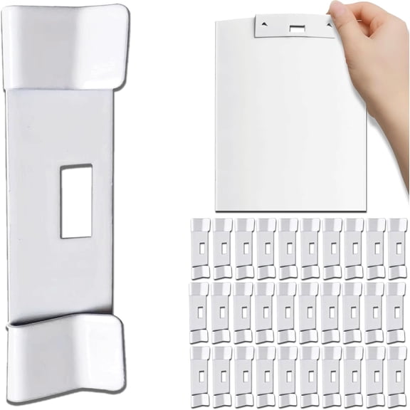 Vertical Blind Repair Vane Savers, 50PCS Metal Tabs, Blinds Kit for Replacement Slats, White