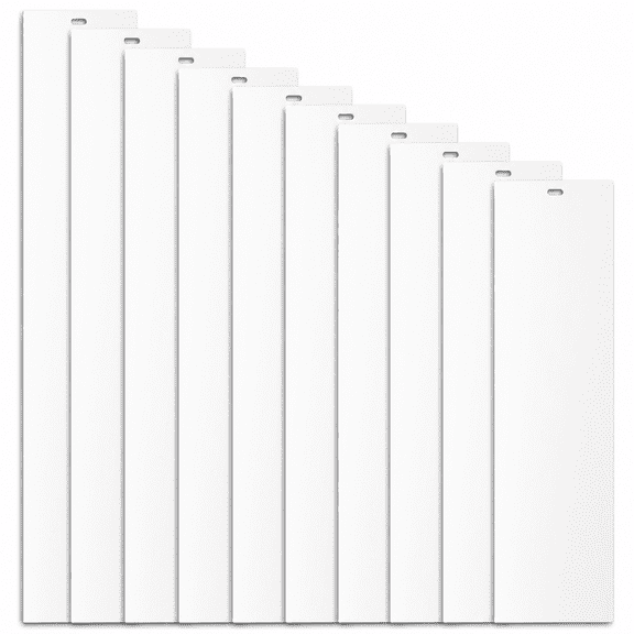 Vertical Blind Replacement Slats, 10 Pack White 82.68" x 3.50", For Doors and Windows