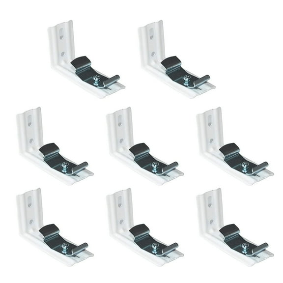 Vertical Blinds L- Shaped Brackets Blinds Curtain Track Mount Brackets Clip Blind Extension Frame Hassle Frees Install