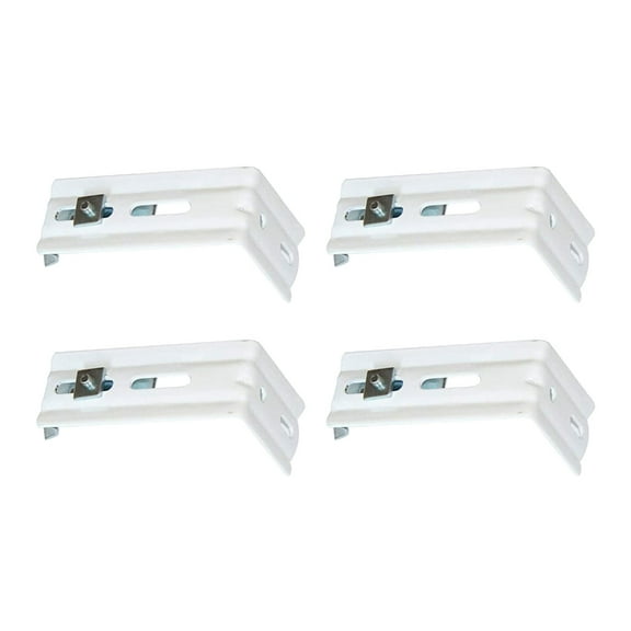 Vertical Blinds L- Shaped Brackets Blinds Curtain Track Mounting Brackets Clip