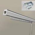 thumbnail image 1 of Vertical Blinds Replacement Headrail Track Custom Made to Your Size, One Way Control (Left or Right) - Complete with Brackets and Hardware - (46.5 Inches), 1 of 9