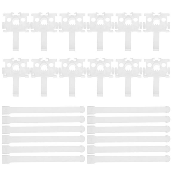 Vertical Blinds Replacement Parts 12 Sets For Homeowners And DIY Enthusiasts 3.5x1.5x4.7cm White Repair Damaged Vertical Blinds