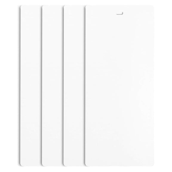 Vertical Blinds Replacement Slats - 82.5" White Window Blinds, 4 Pack - Sliding Glass Door & Patio Window Coverage, Durable Vinyl, Easy Install, Resizable