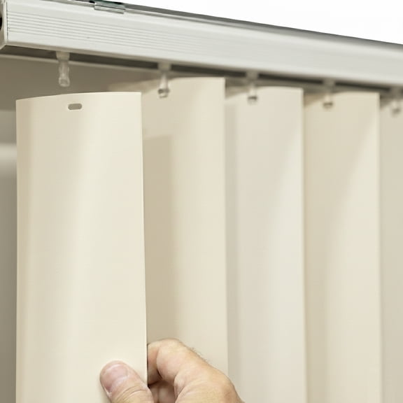 Vertical Blinds Replacement Slats Heavy Duty PVC Smooth Curved (off White) You Pick Size and Quantity (82.5 Inches) (34 Pack)