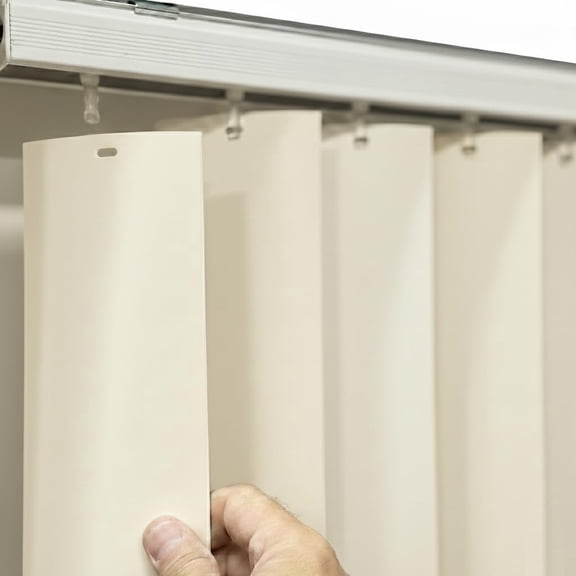 Vertical Blinds Replacement Slats Heavy Duty PVC Smooth Curved (Off White) You Pick Size and Quantity (98.5 Inches) (55 Pack)