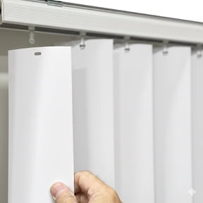 Vertical Blinds Replacement Slats Heavy Duty PVC Smooth Curved (White) You Pick Size and Quantity (42.5 Inches) (2 Pack)