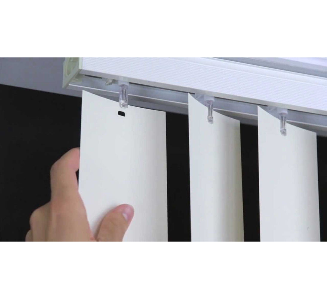 Vertical Blinds Replacement Slats Heavy Duty PVC Smooth Curved (White) You Pick Size and