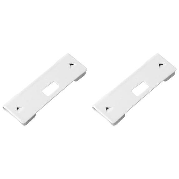 Vertical Blinds Vane Savers Metal Vertical Blind Repair Tabs Blind Replacement Parts, Durable Metal Vertical Blind Repair Vane Savers, Clips for Window Blinds Replacement Slats(2pcs,1.8x0.5")
