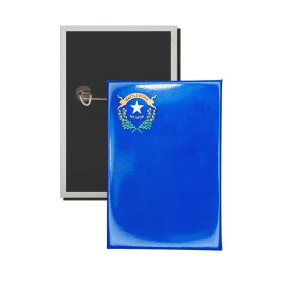 Vertical Button - State Flag Nevada - USA | Wearable Lapel Pin, Travel Souvenir, Collectible Display Piece