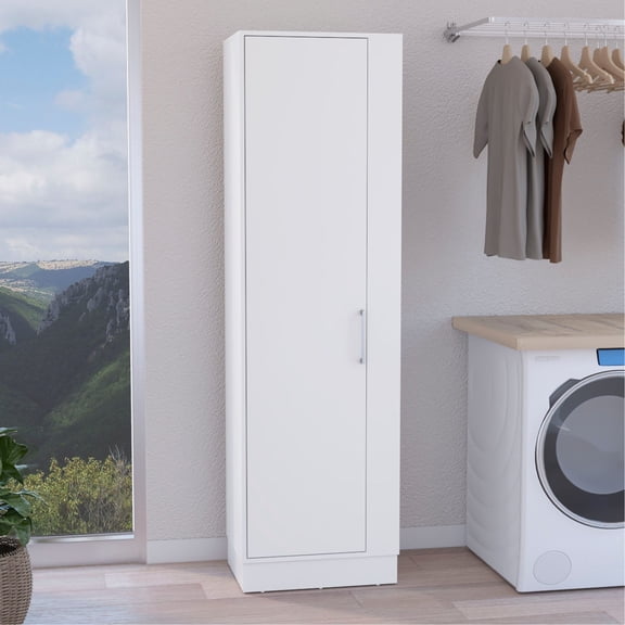 Vertical Cabinet - Keep Brooms Organized - Dining Room Setup - Add Visual Appeal