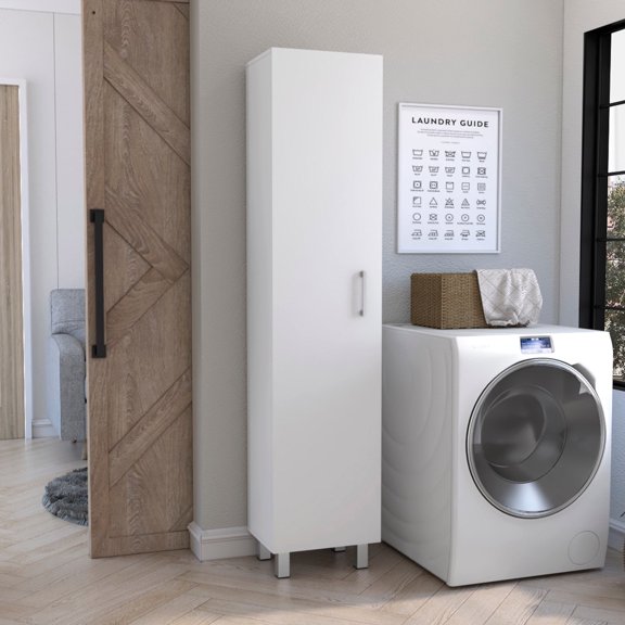 Vertical Cabinet with Broom Hangers | Use in Dining Room for Order | Enjoy Ample Storage Space