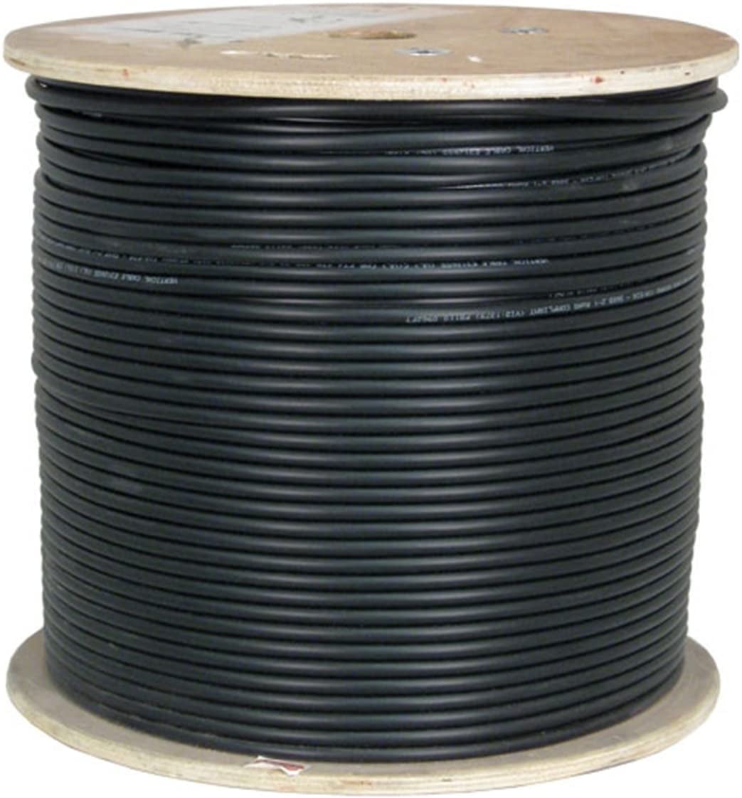Vertical Cable 064 Series 1000ft Cat6A Shielded Solid Network Cable - Black